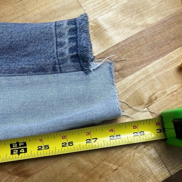 Reformation Skinny Patch Jeans Torres Wash Patchwork High Rise Size 23 - Picture 13 of 13